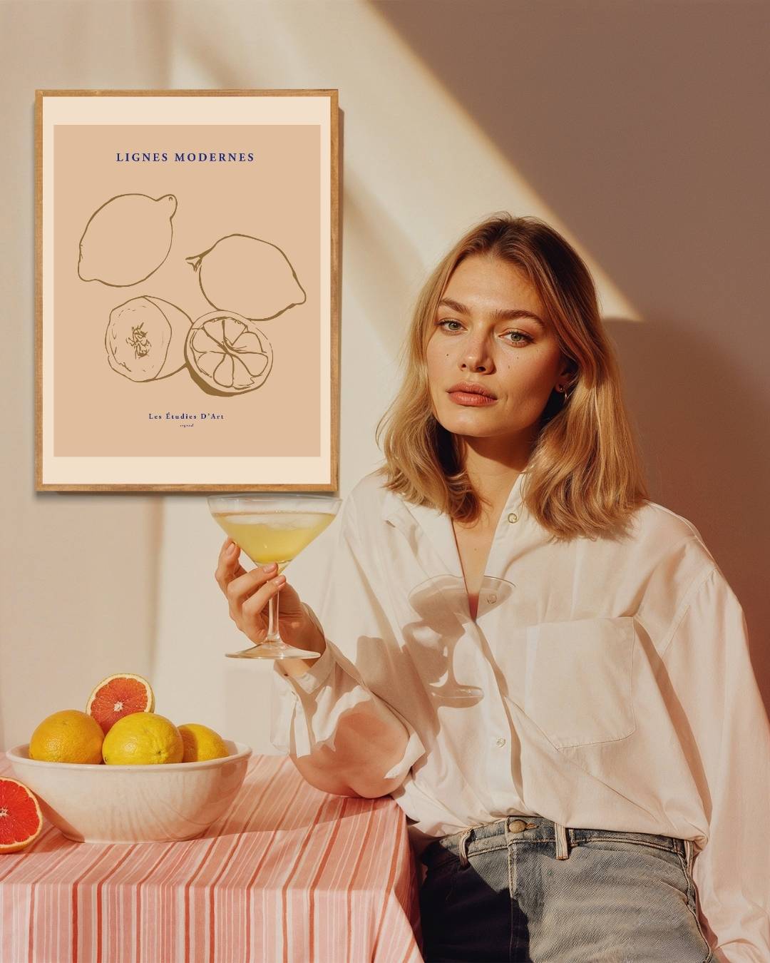 Abstracte citroenstudie Poster