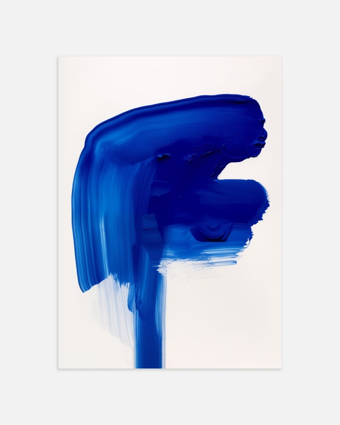 Abstract blauw Poster