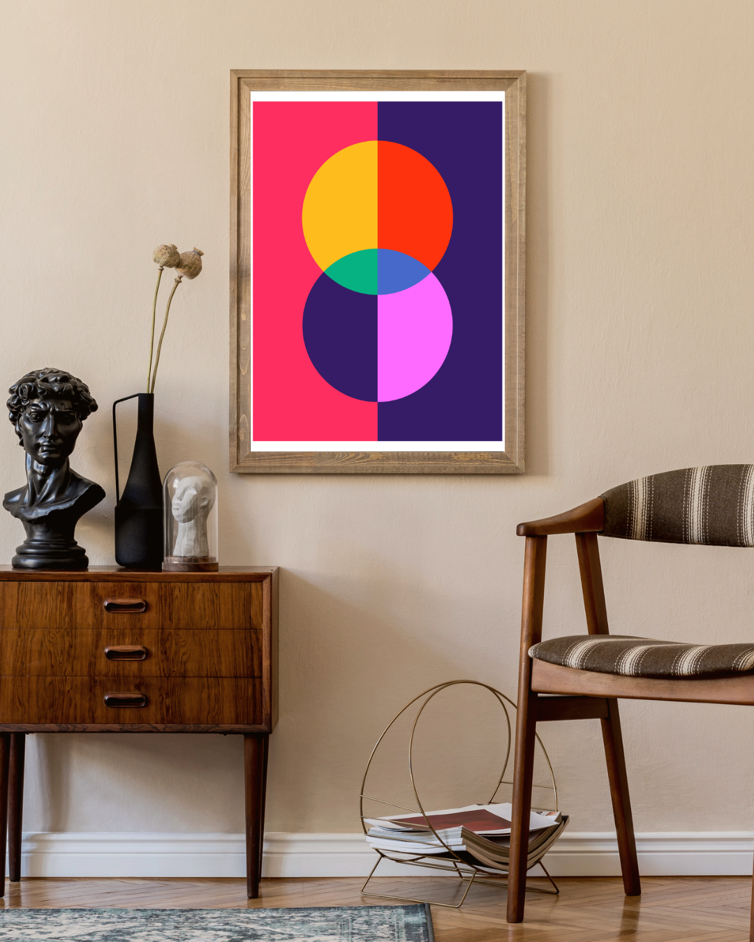 Bauhaus 2 cirkel Poster