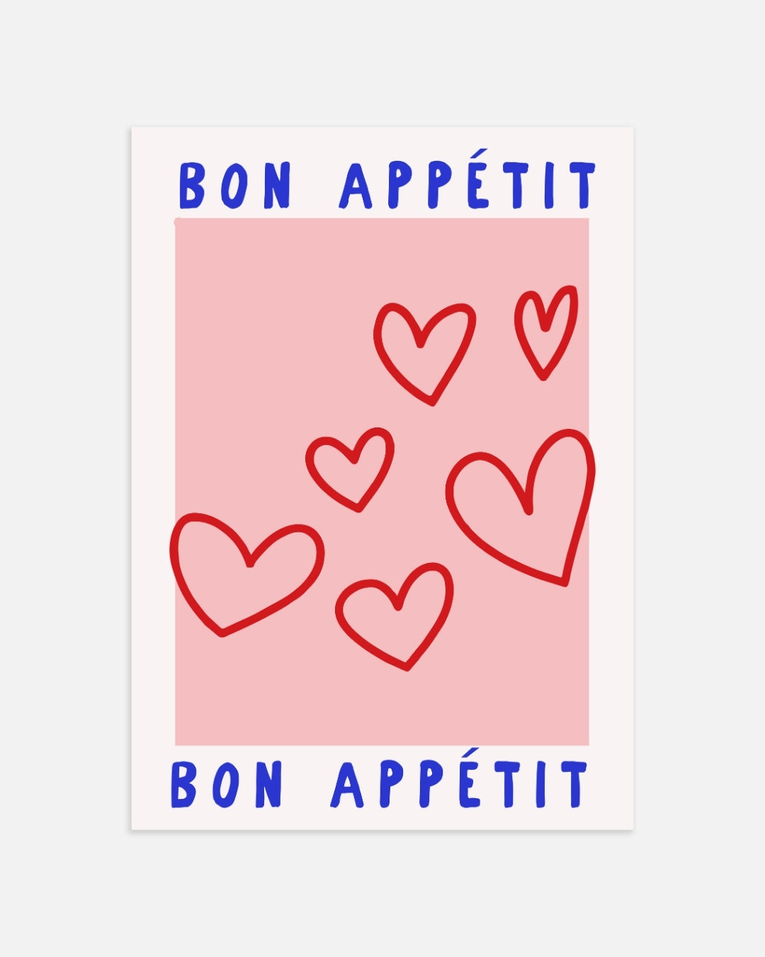 Bon Appétit Hartjes Poster