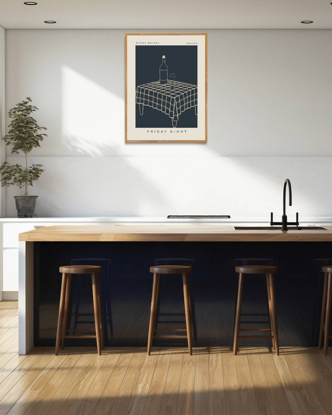 Friday night tafereel Poster