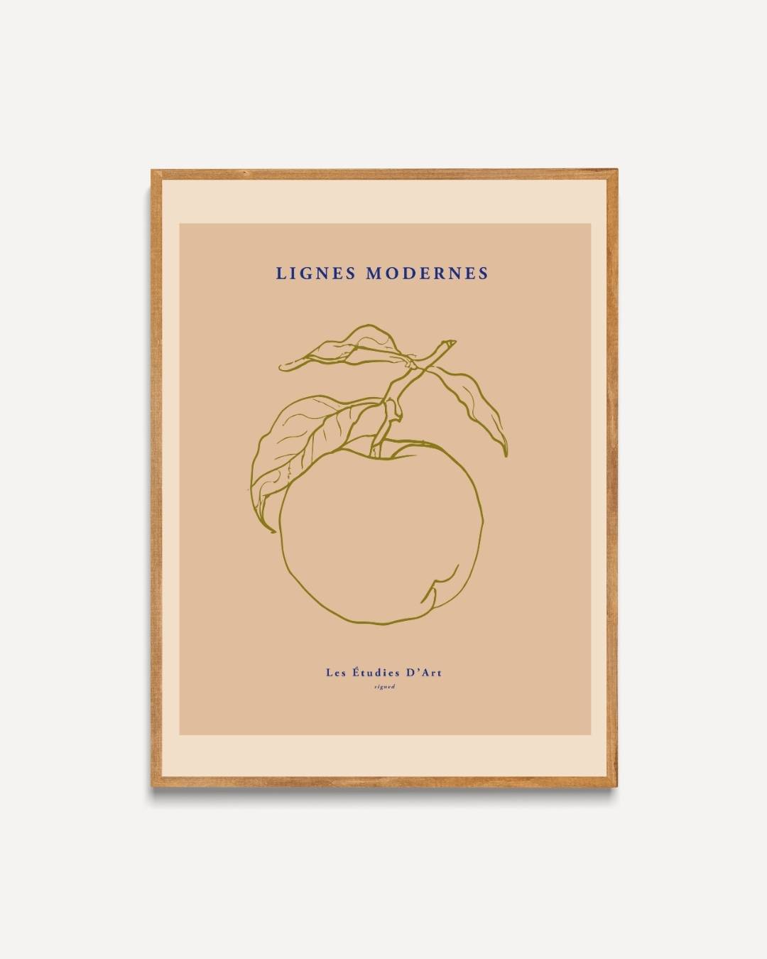 Appel botanical line Poster