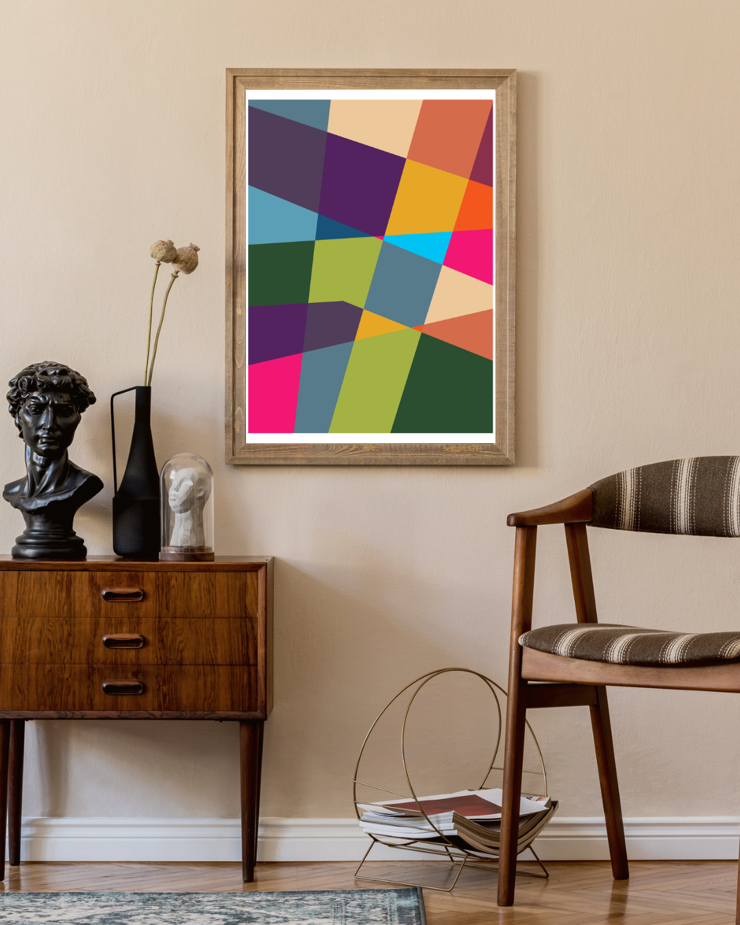 Bauhaus vakjes Poster