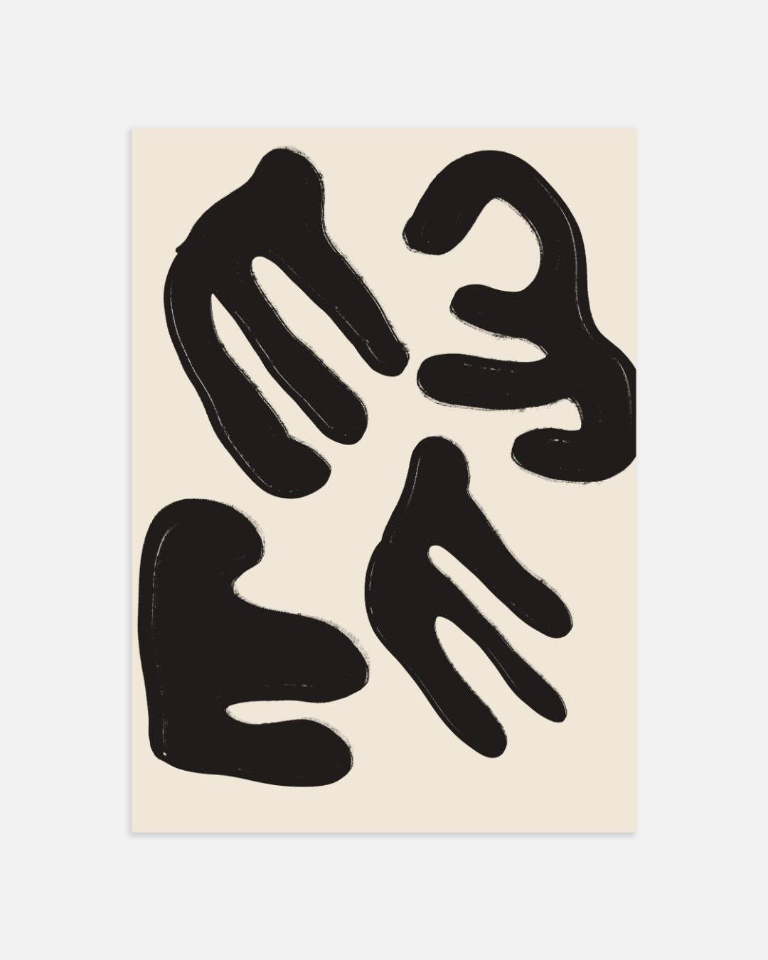 Galerie naturelle dynamische vormen Poster