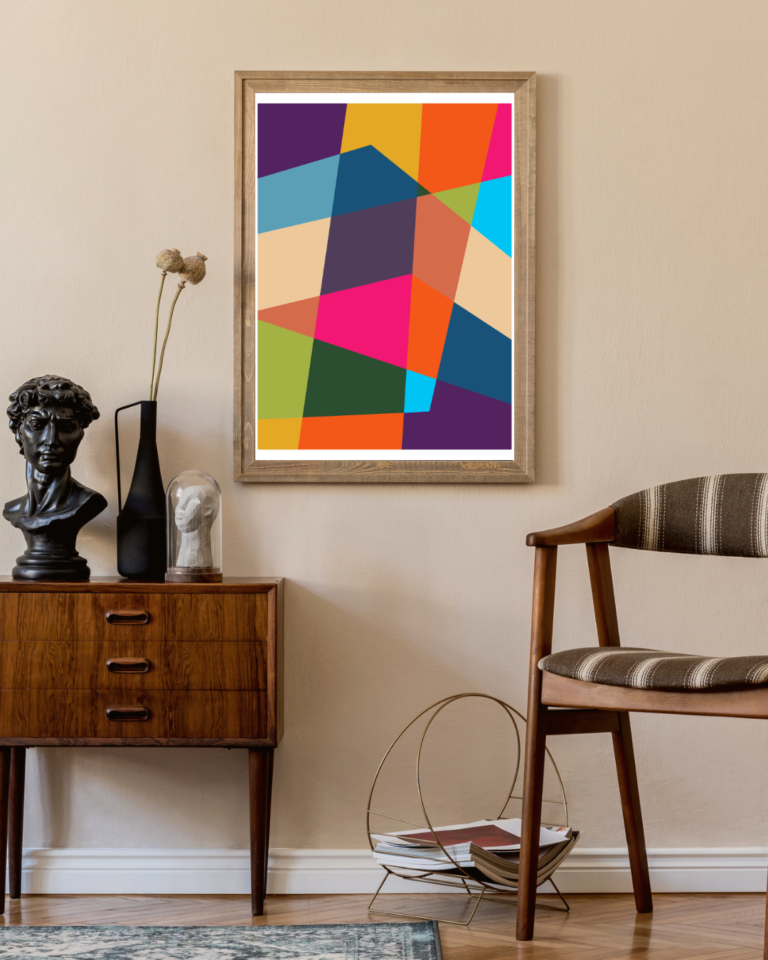Bauhaus vakjes Poster