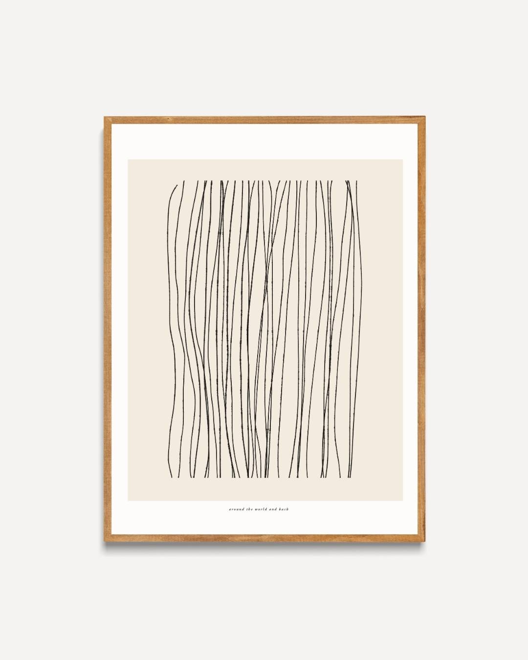 Galerie naturelle fijne lijnen Poster