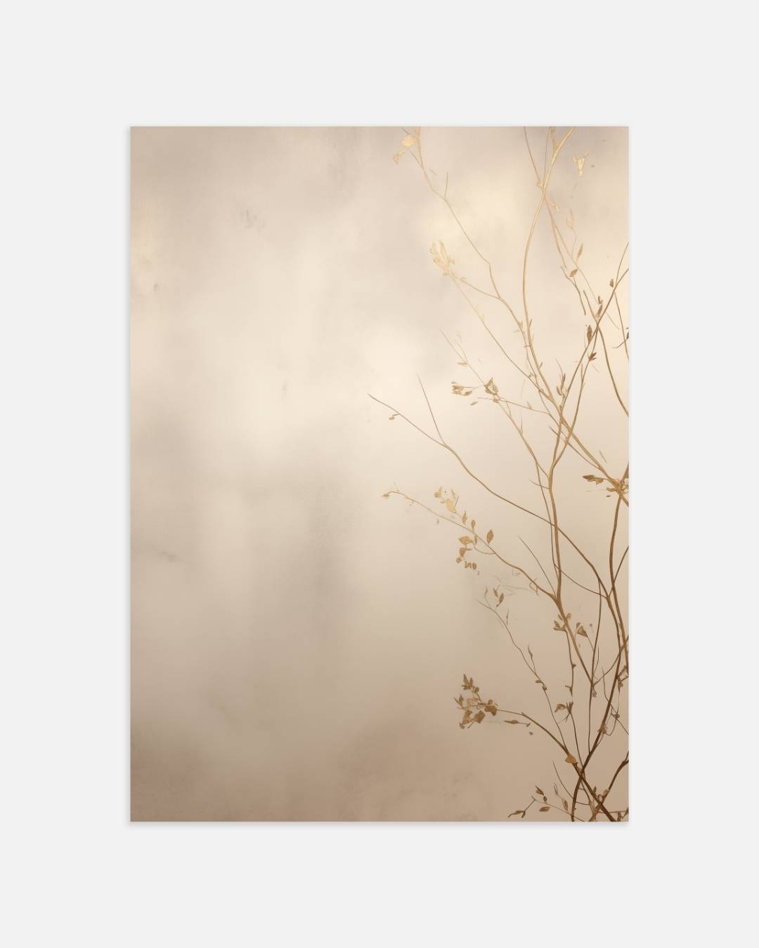 Minimalistische takken Poster