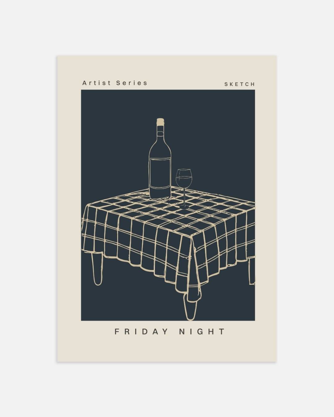 Friday night tafereel Poster