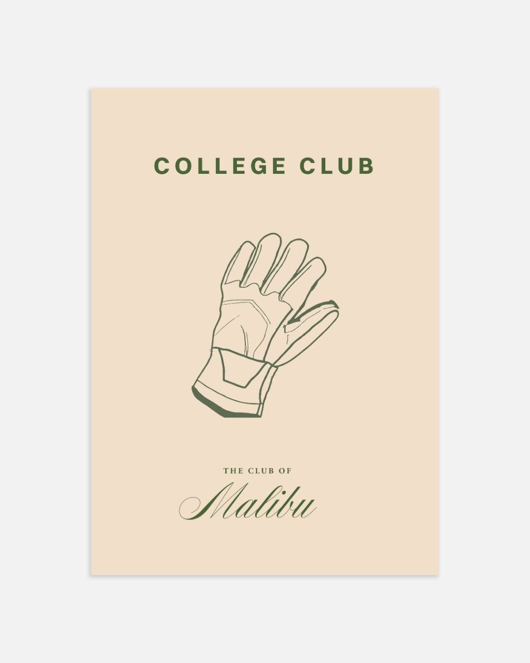College Club handschoen Poster