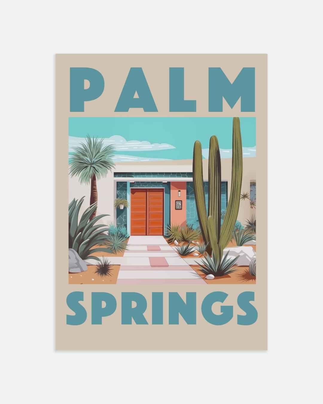 Palm Springs Retro Poster