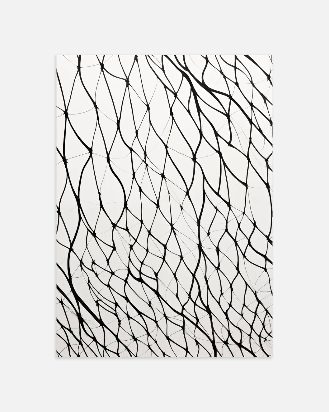 Abstracte zwarte lijnen Poster