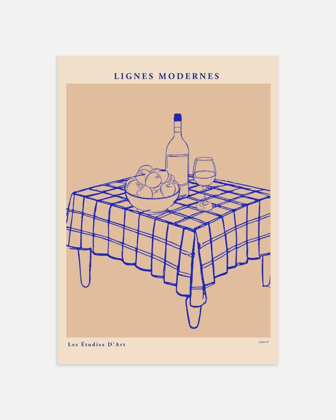 Moderne diner tafel Poster