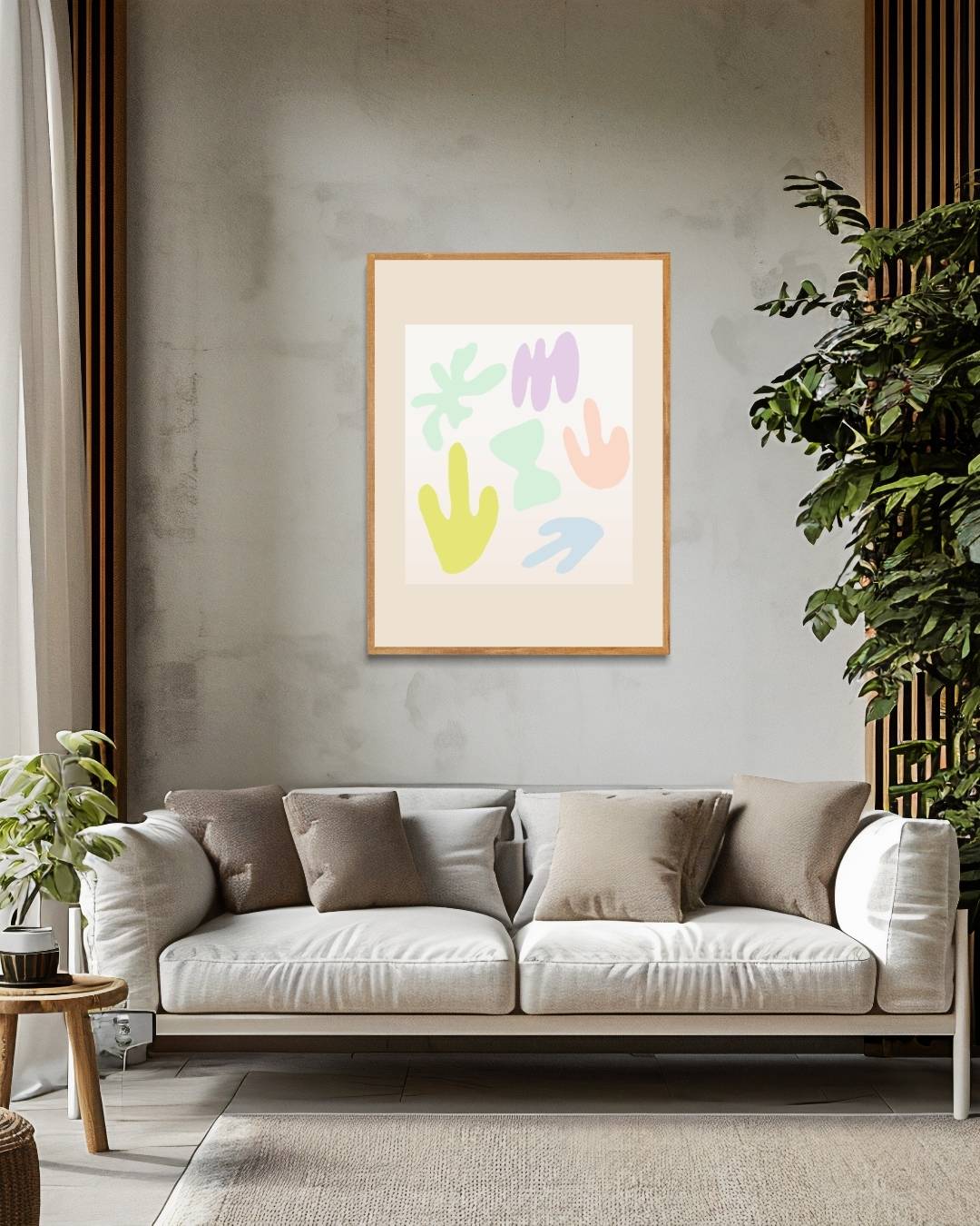 Abstracte pastels Poster