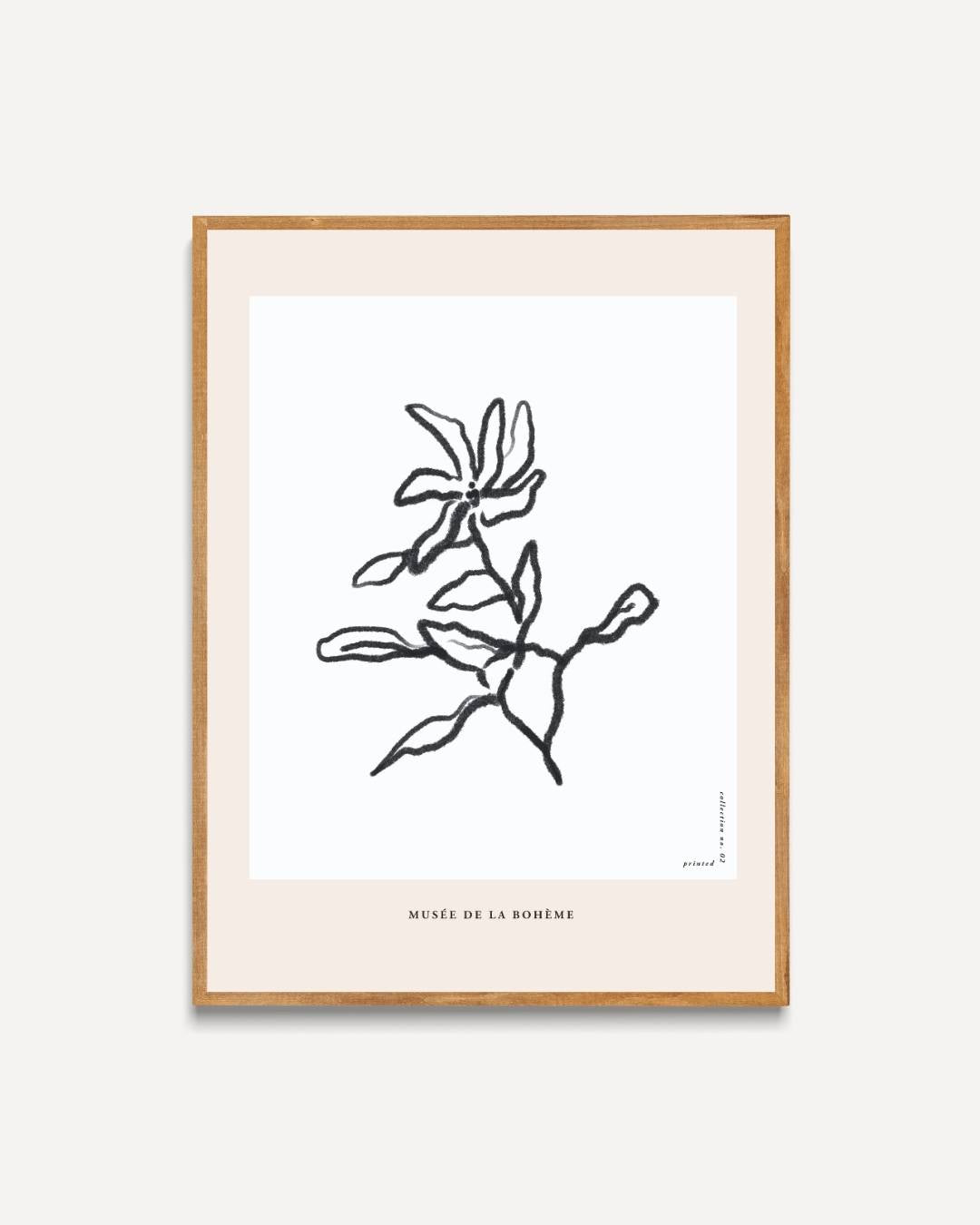 Abstracte bloem Poster