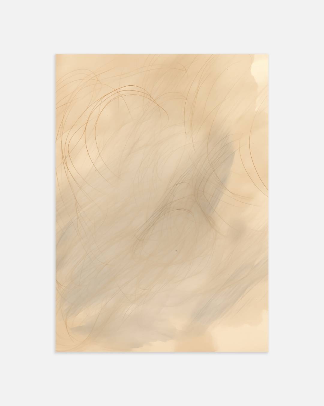 Vloeiende beige tonen Poster
