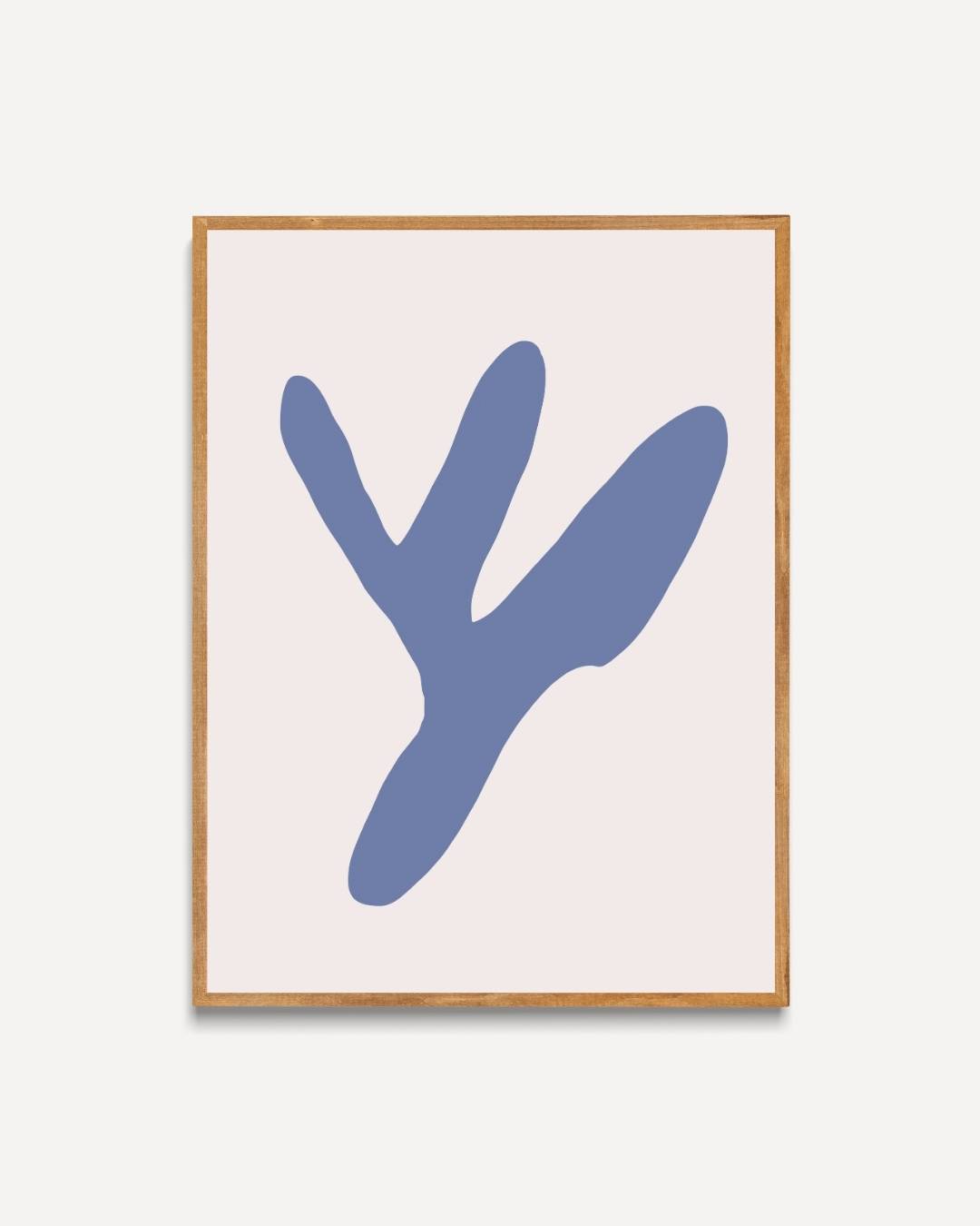 Abstracte beige vorm Poster