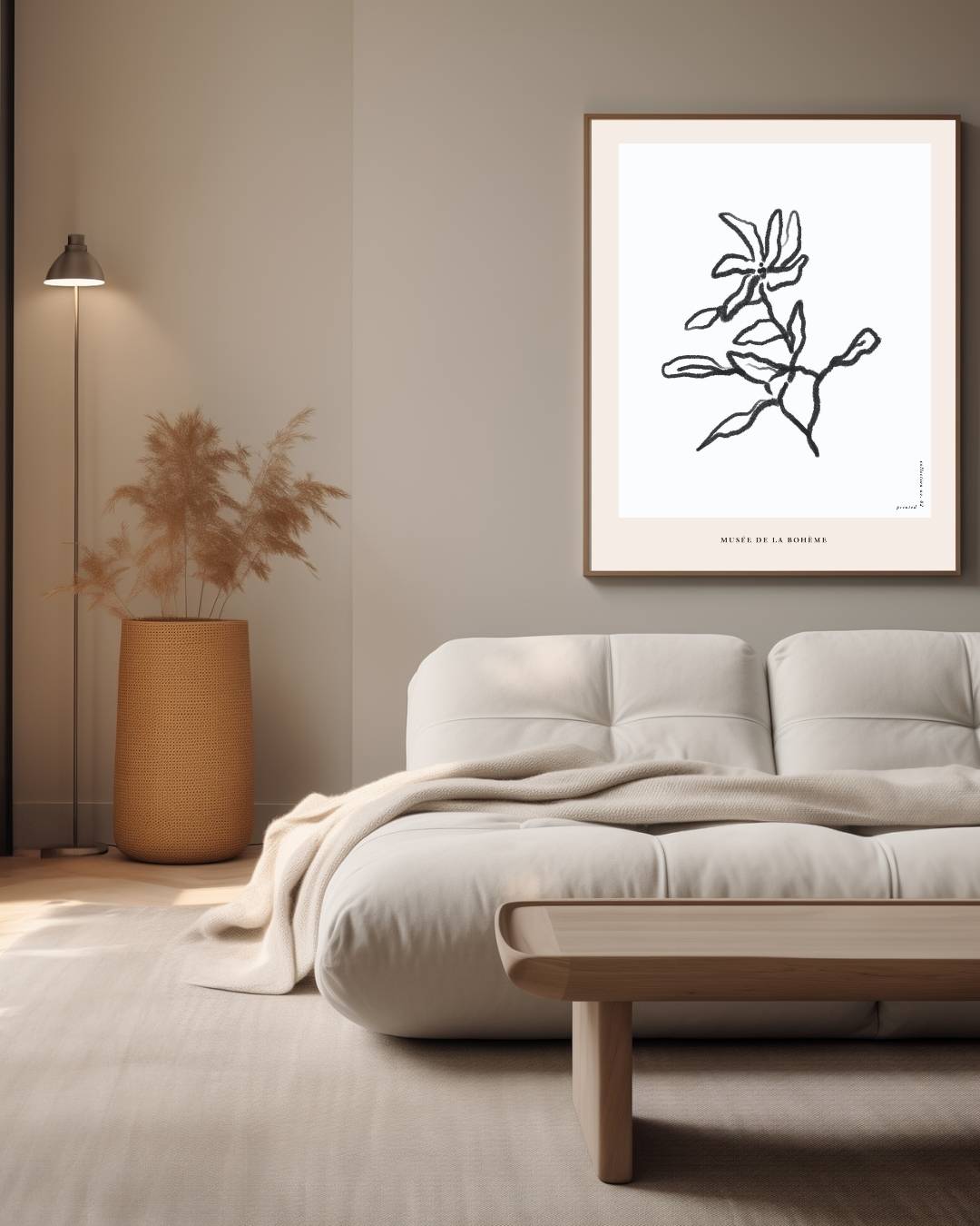 Abstracte bloem Poster