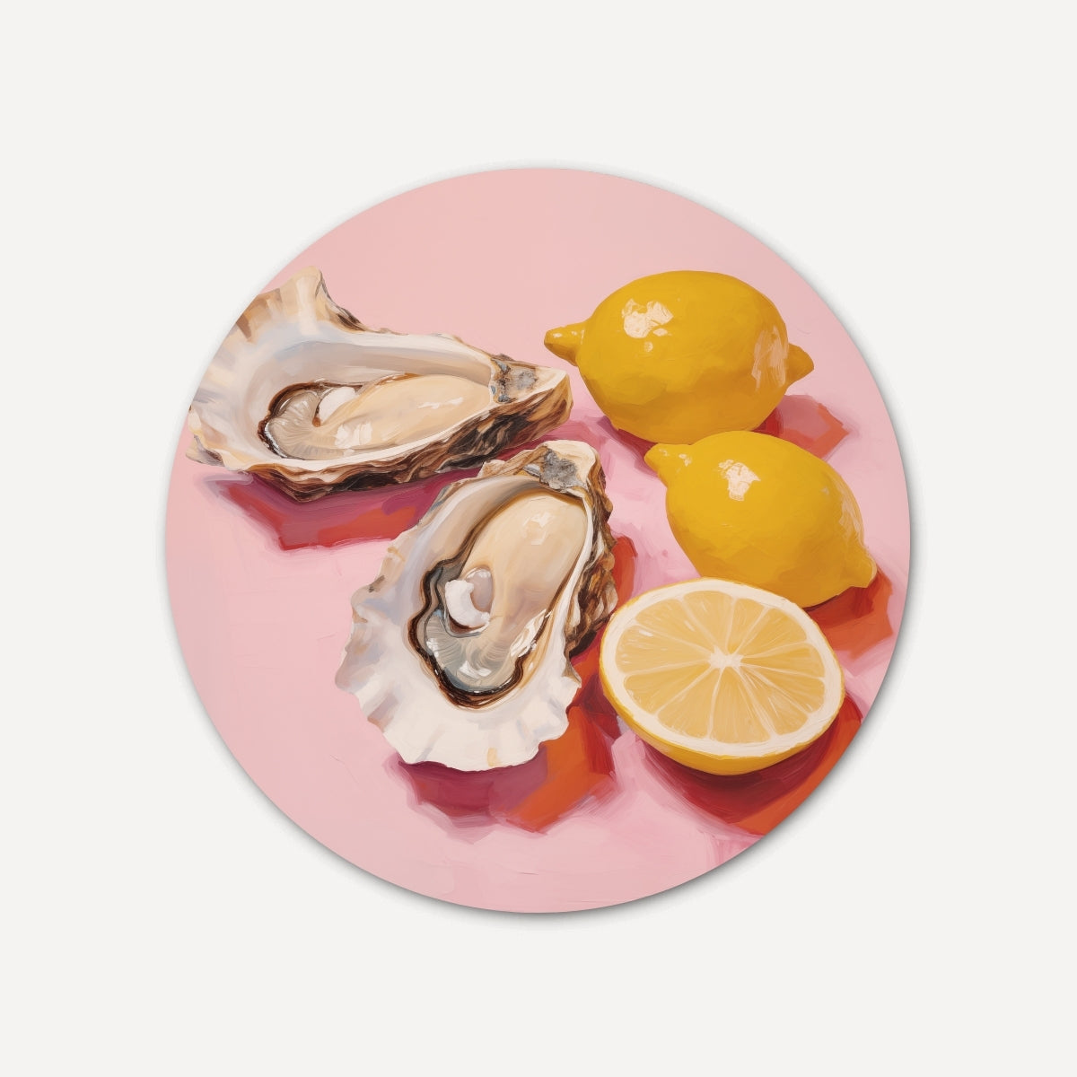 Zeevruchten Delicatesse Muurcirkel-WallArtistic