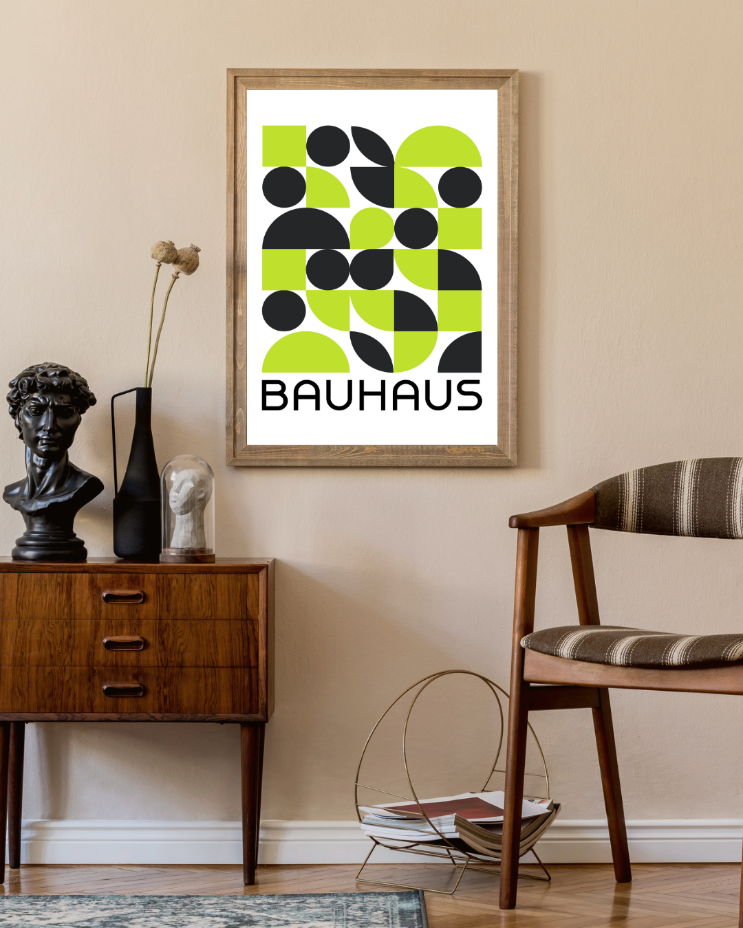 Bauhaus green 1919 Poster