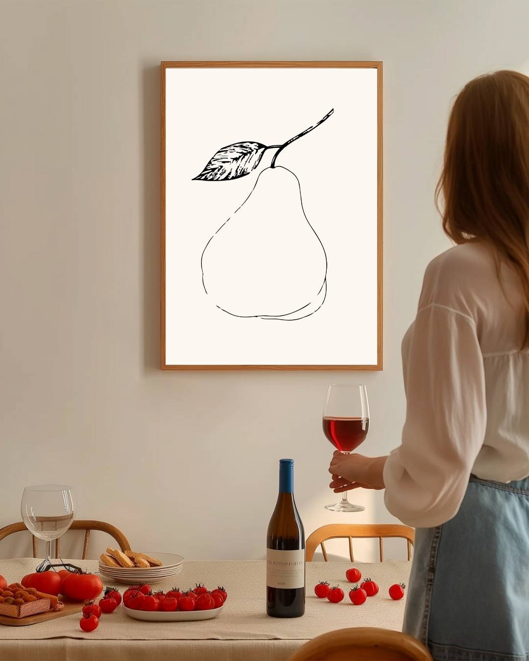 Peer lijntekening Poster