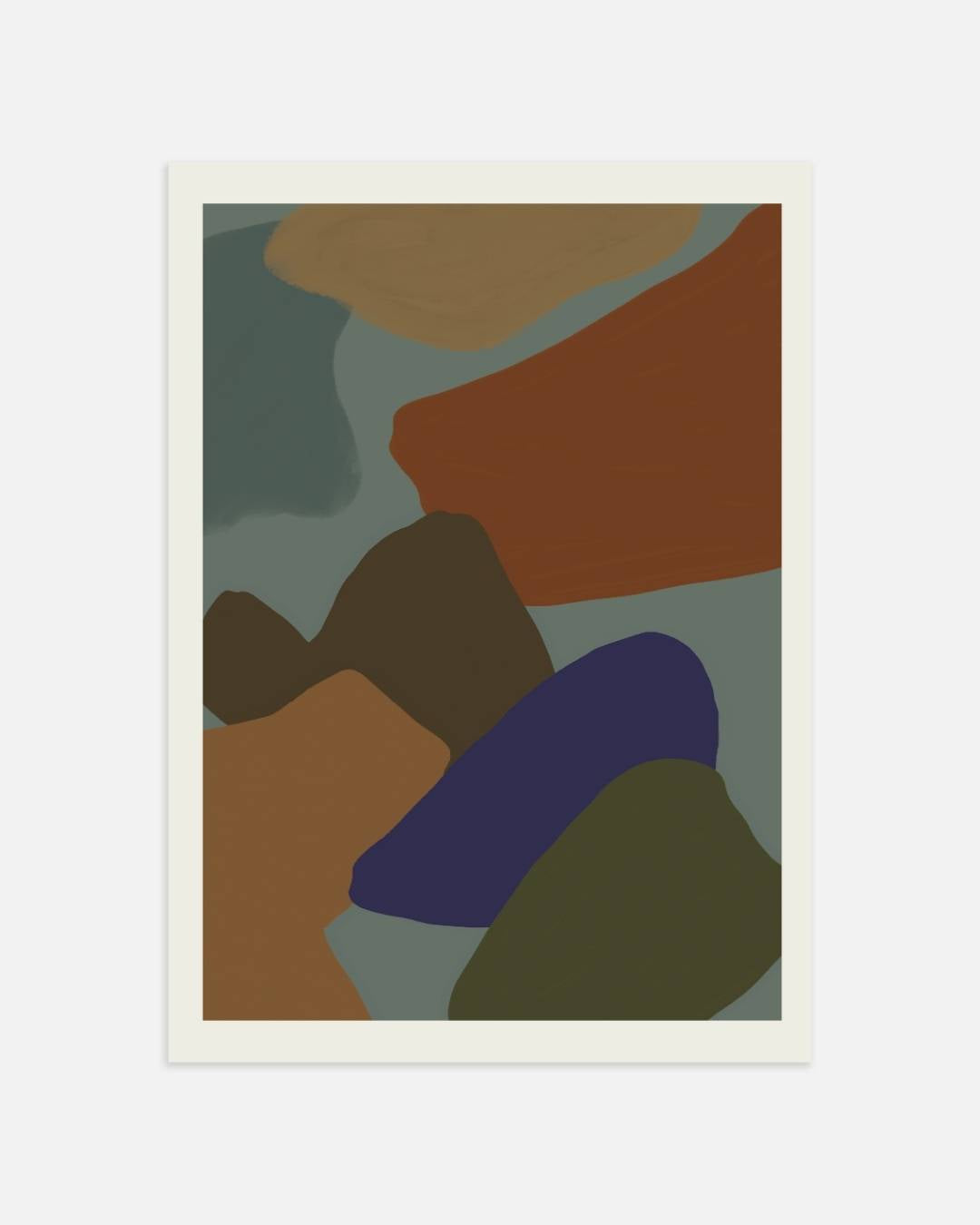 Diepe aardetinten Poster