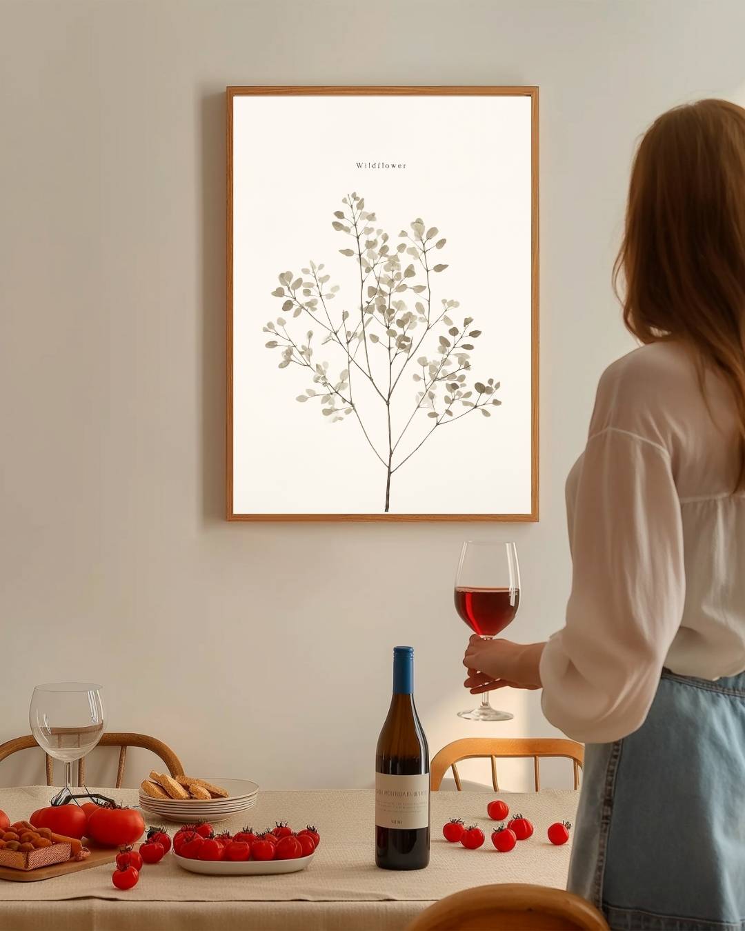 Wildflower botanische illustratie Poster