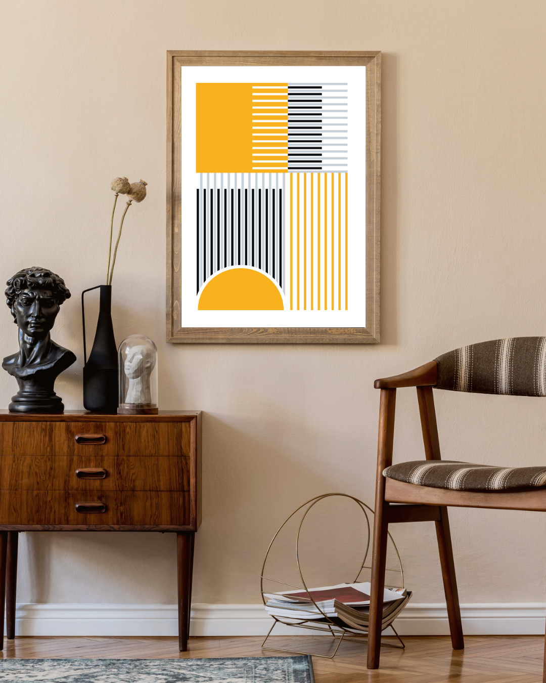 Bauhaus geel Poster