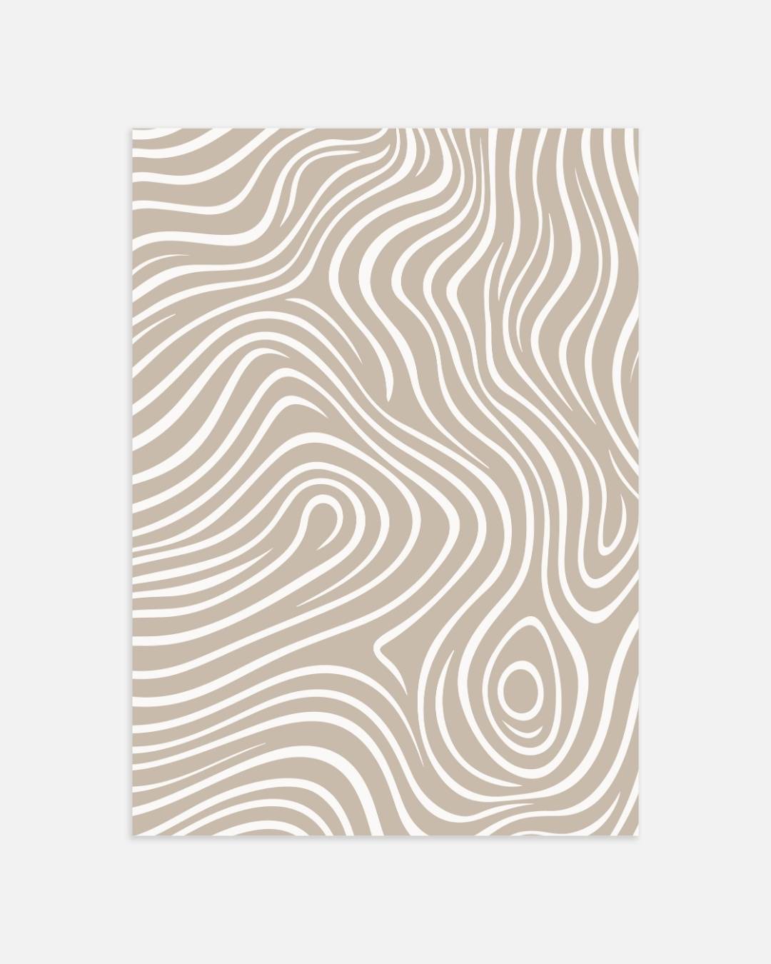 Organische lijnen patroon Poster