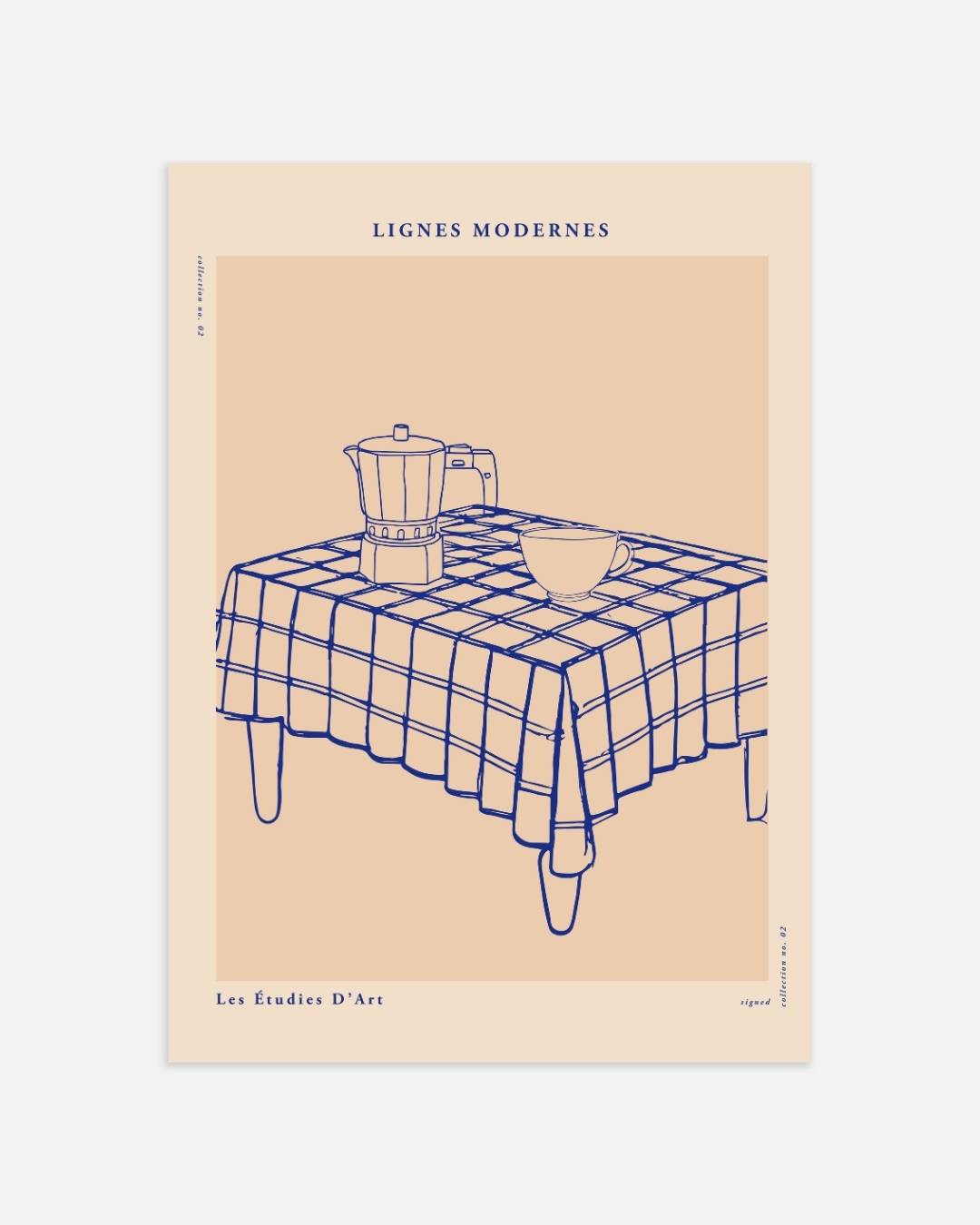 Gedekte tafel met bestek Poster