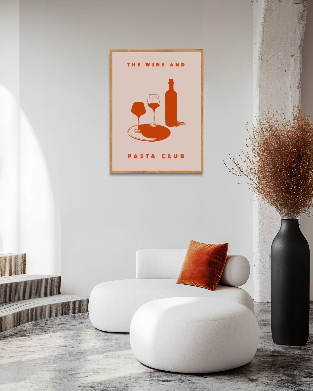 Das Poster des Wein- und Pastaclubs