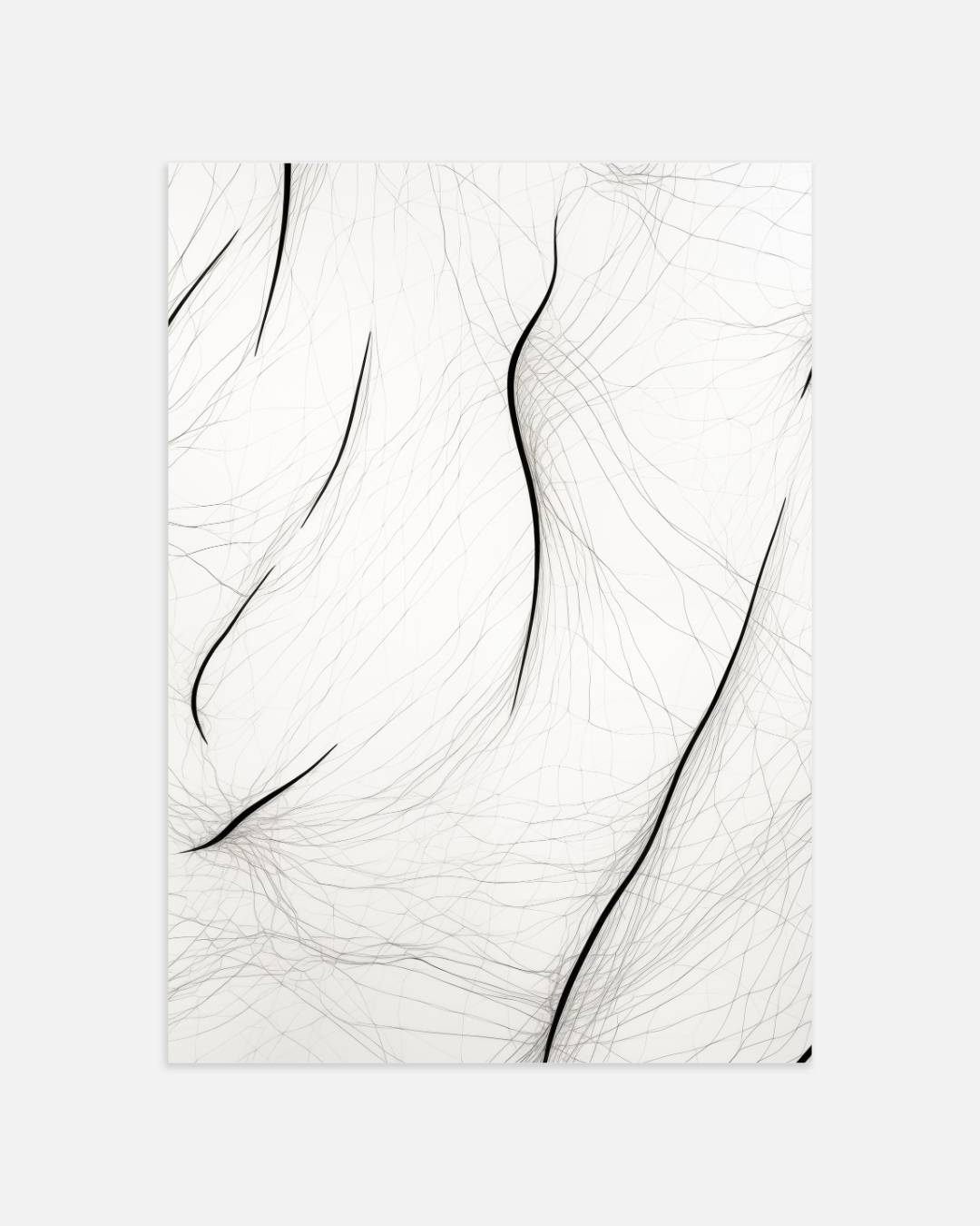 Subtiele lijnpatronen Poster