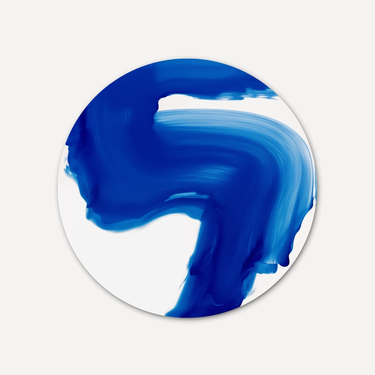 Blauwe Streep Muurcirkel-WallArtistic