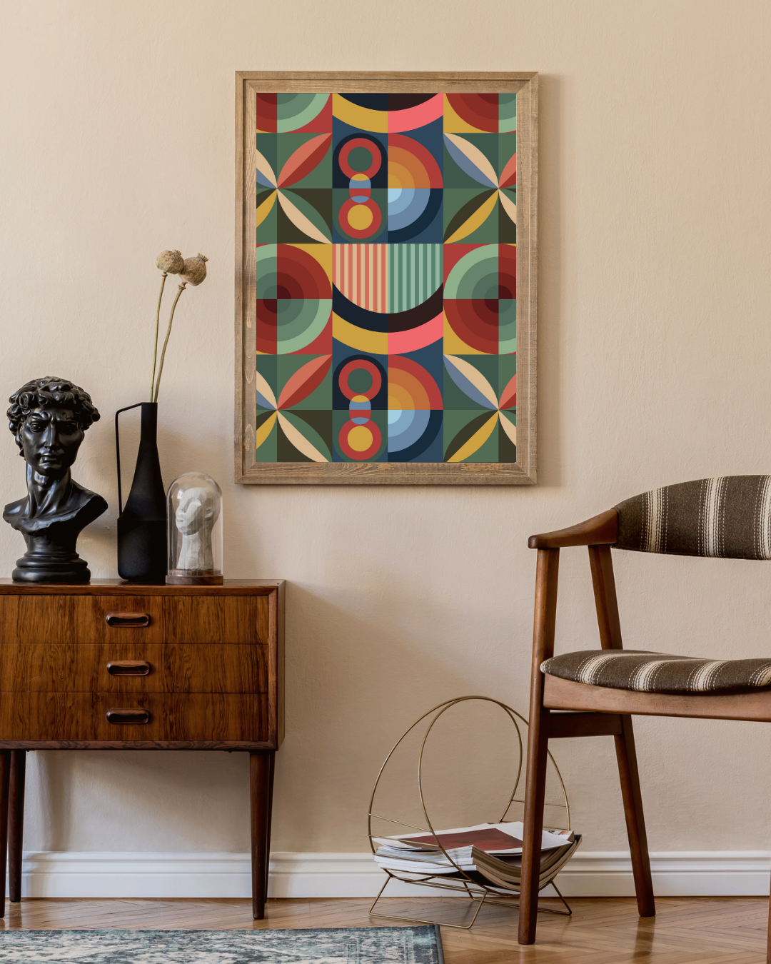 Bauhaus flower Poster