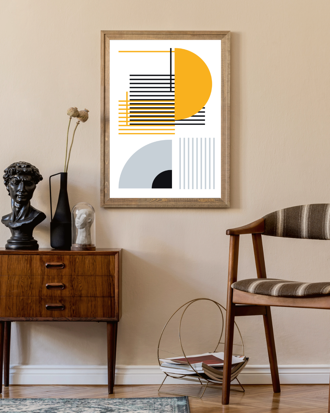 Bauhaus abstracte kunst Poster