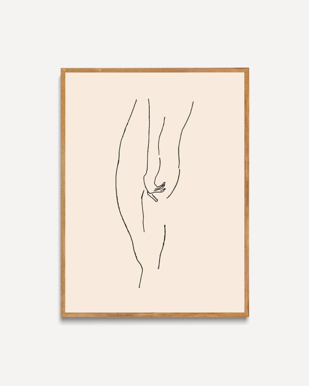 Lichaam lijntekening Poster