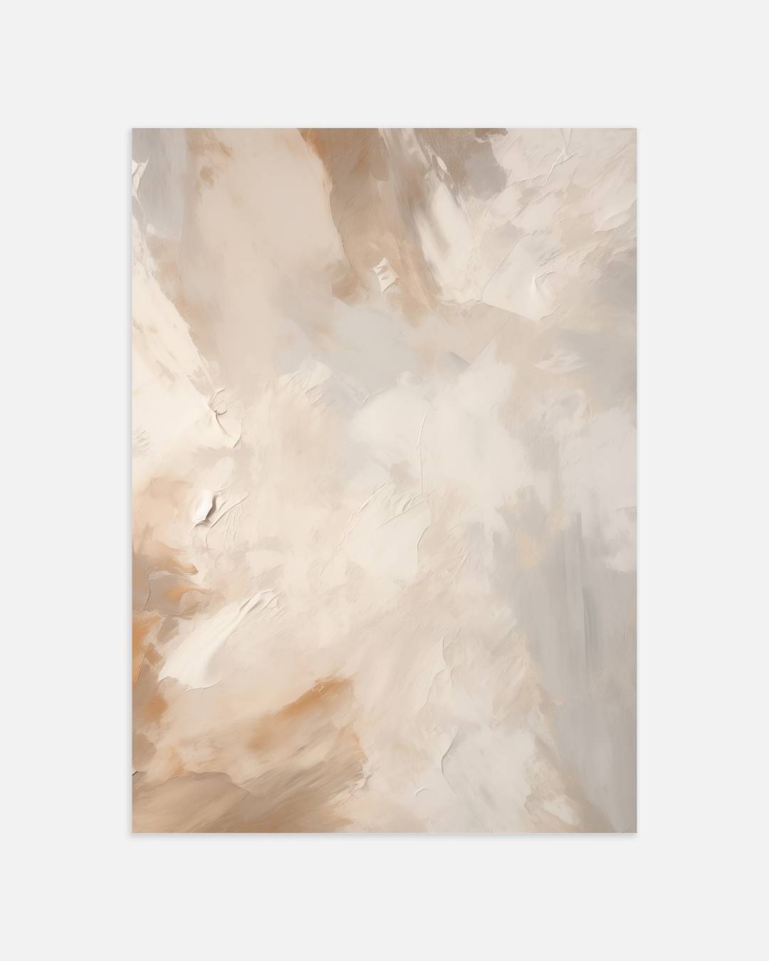 Neutrale tinten abstractie Poster