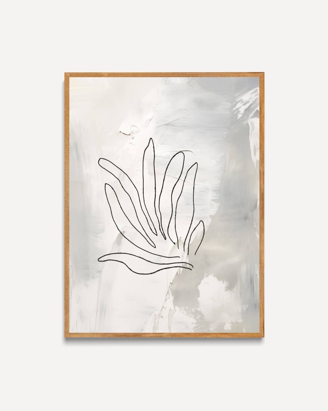 Abstracte botanische lijnen Poster