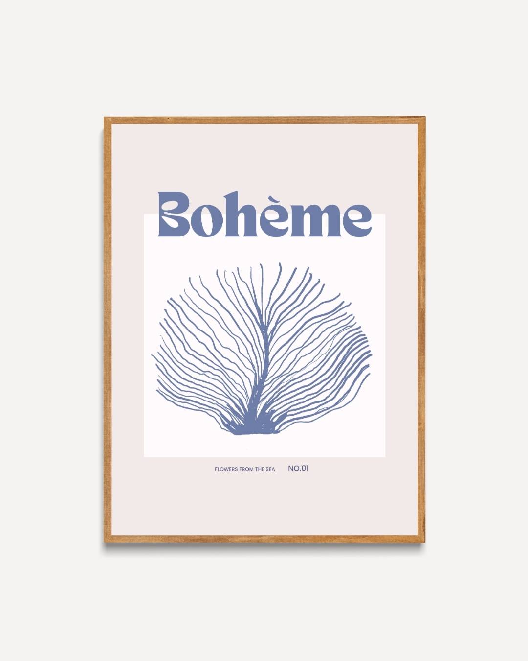 Bohème zee koraal Poster