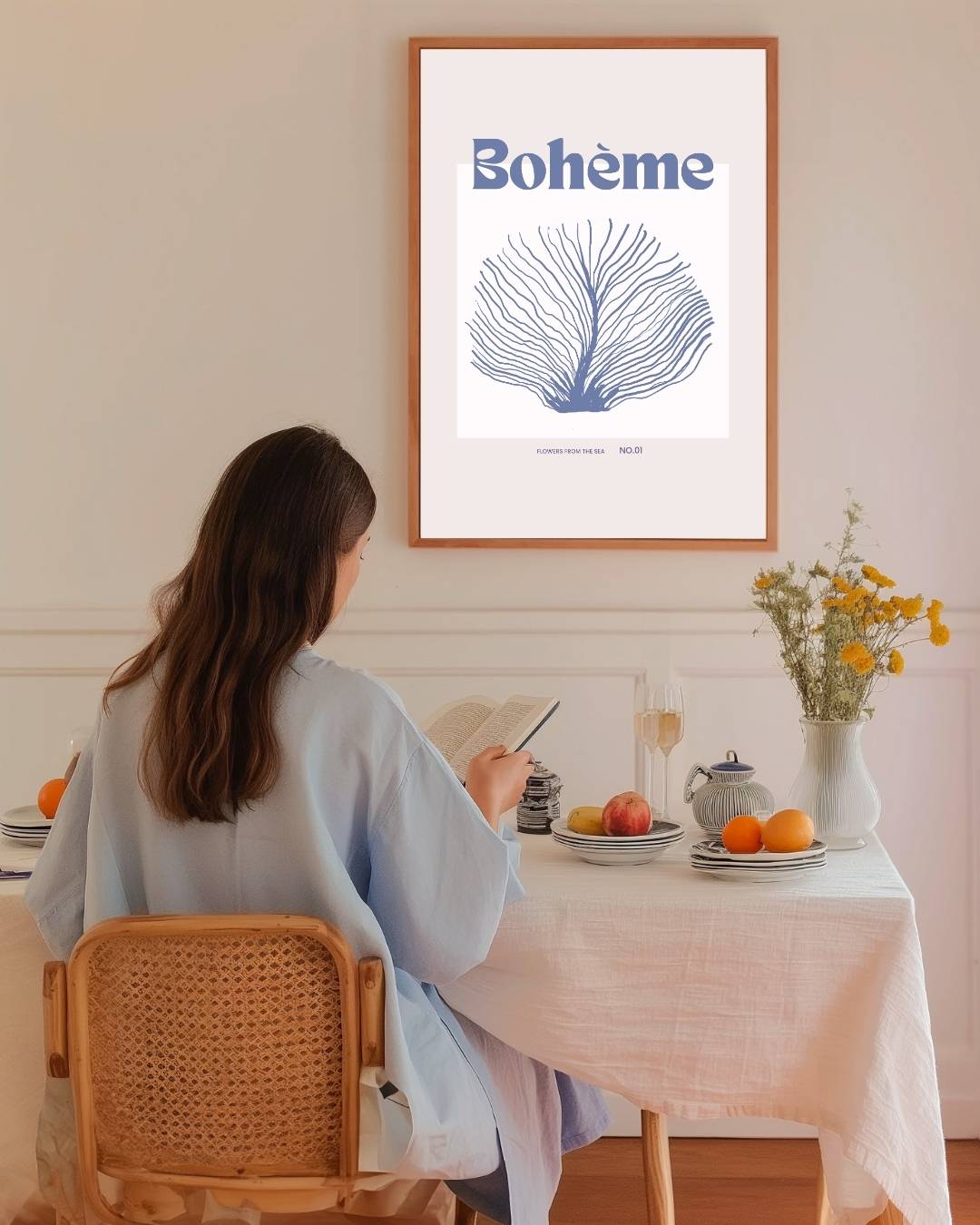 Bohème zee koraal Poster