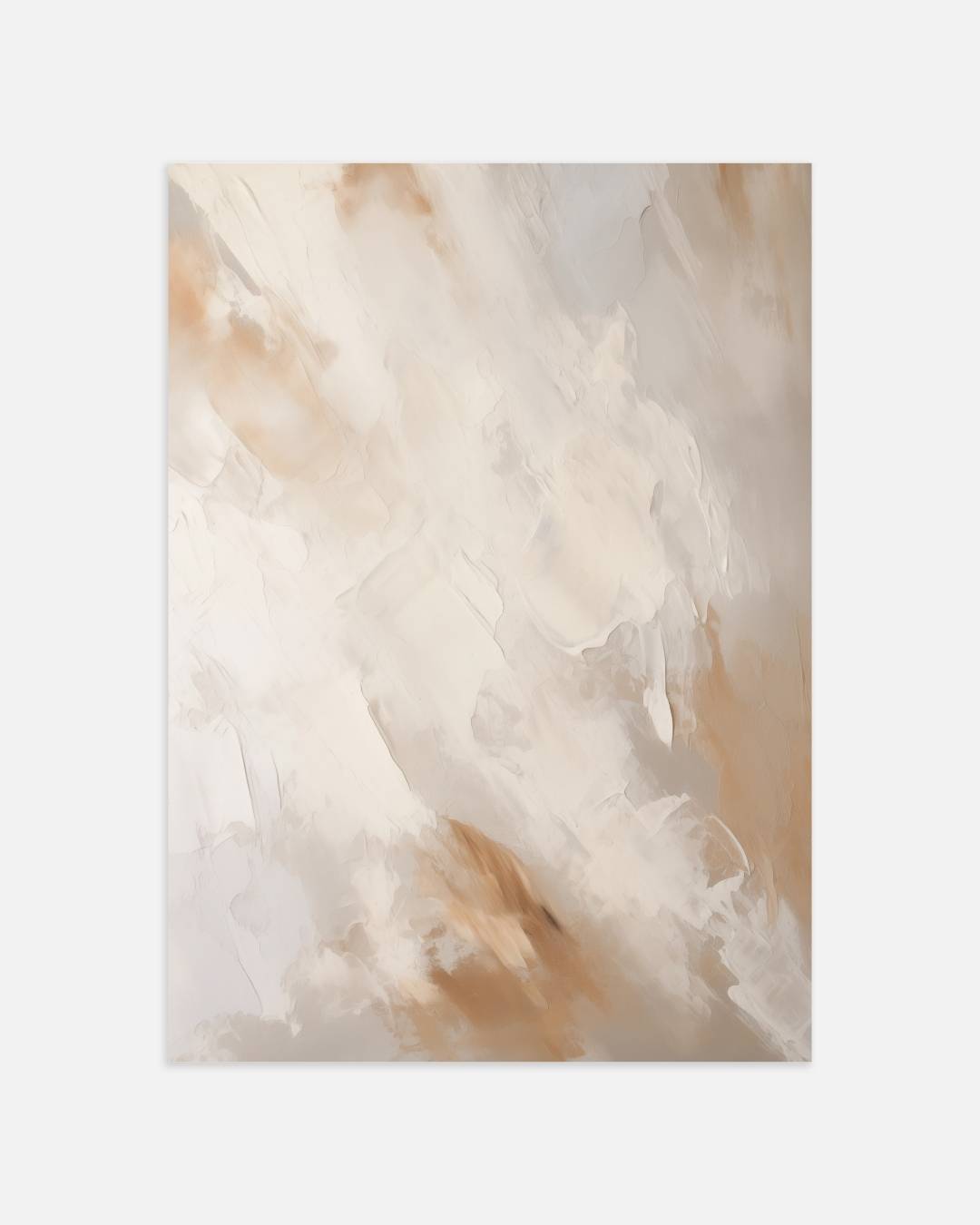 Zachte wolken in aardetinten Poster