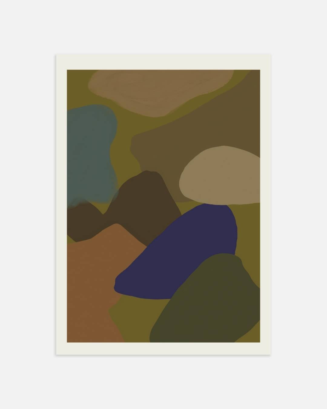 Aardse abstractie Poster