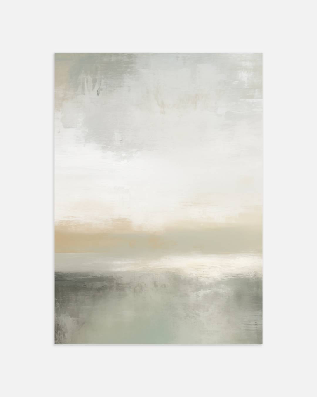 Rustgevende horizon in zachte tinten Poster