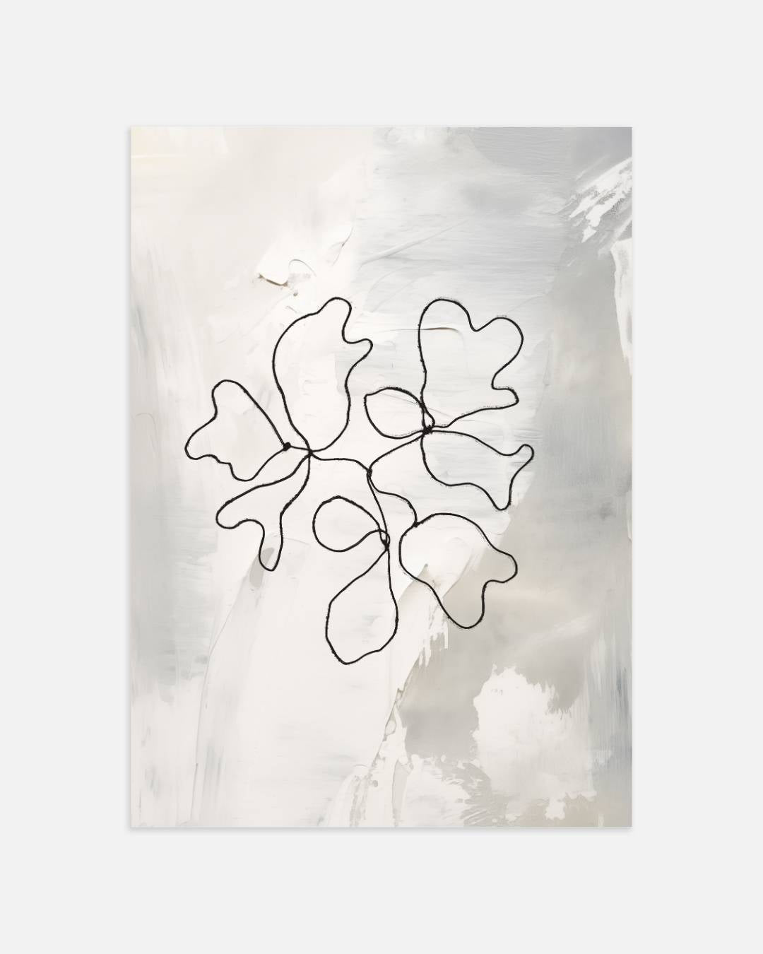 Abstracte botanische vormen Poster