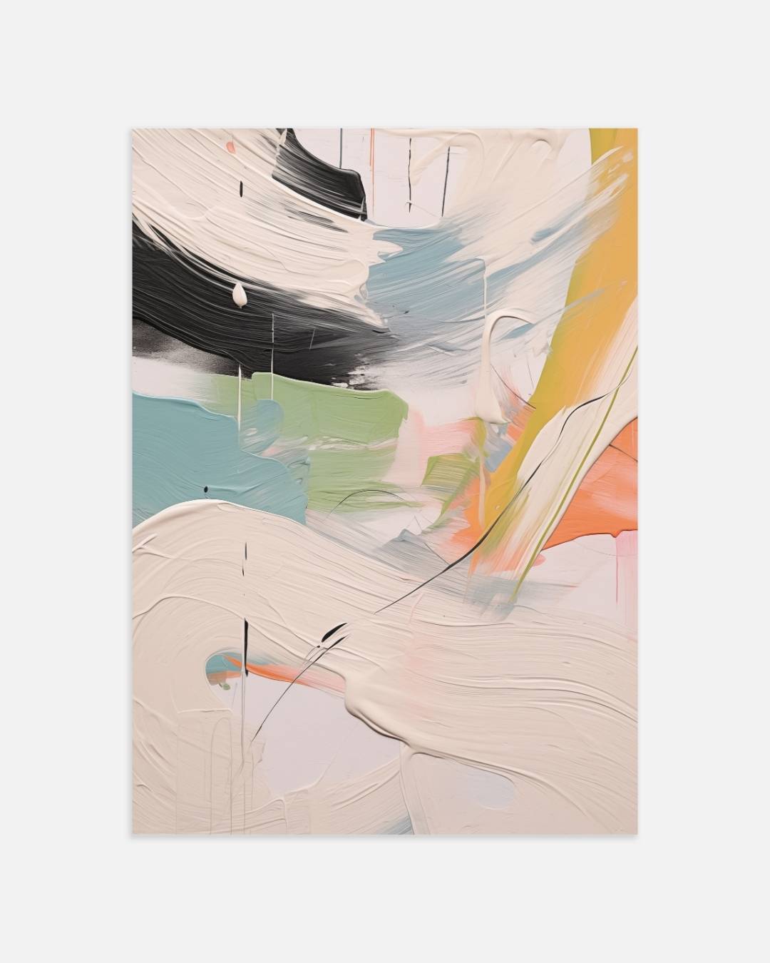 Abstracte kleurenmix Poster