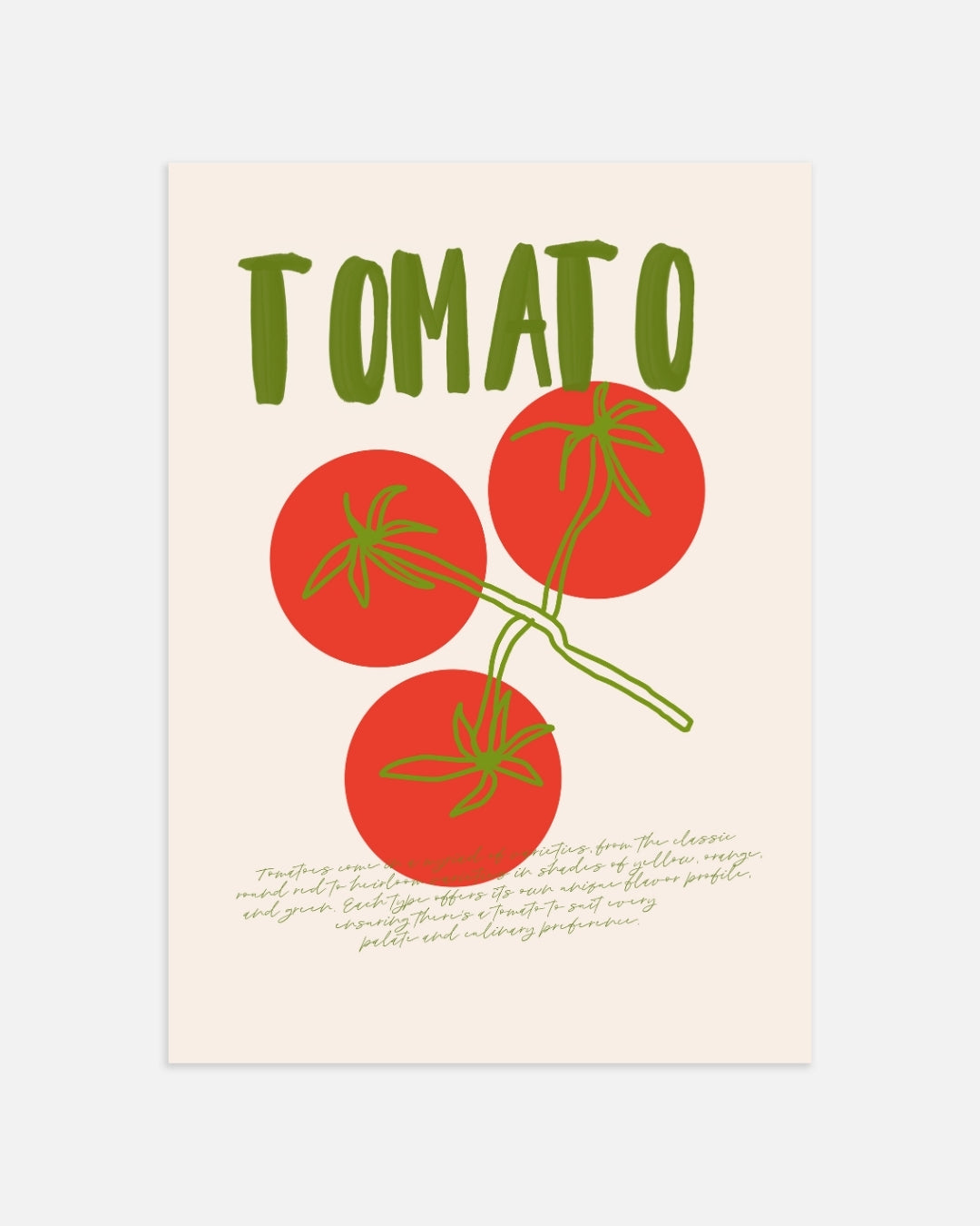 Tomaat Illustratie Poster