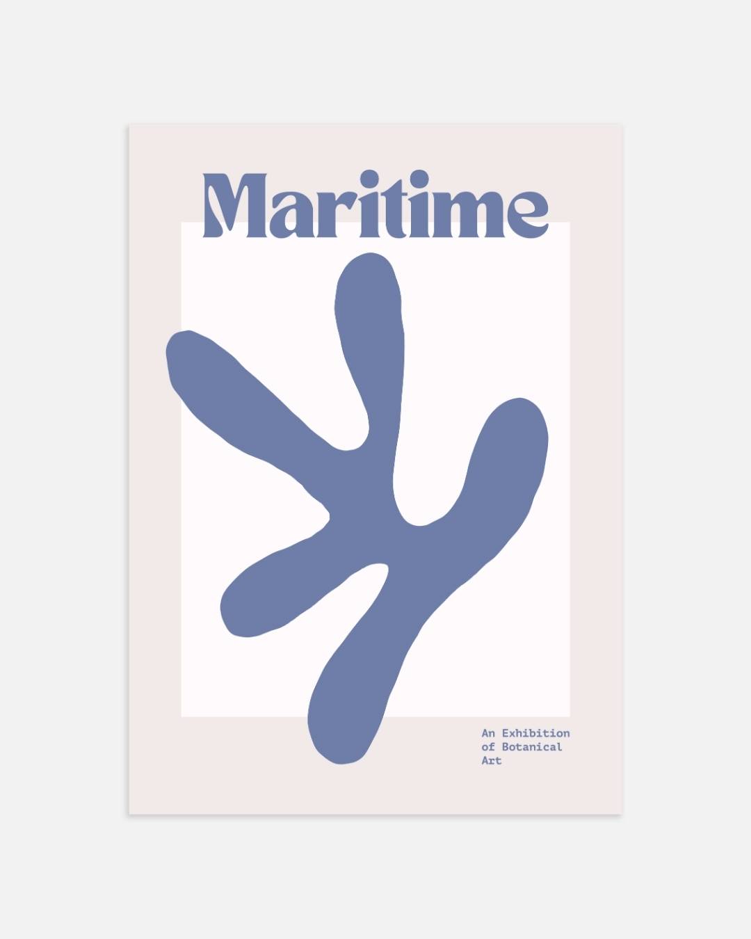 Maritime koraalstructuur Poster