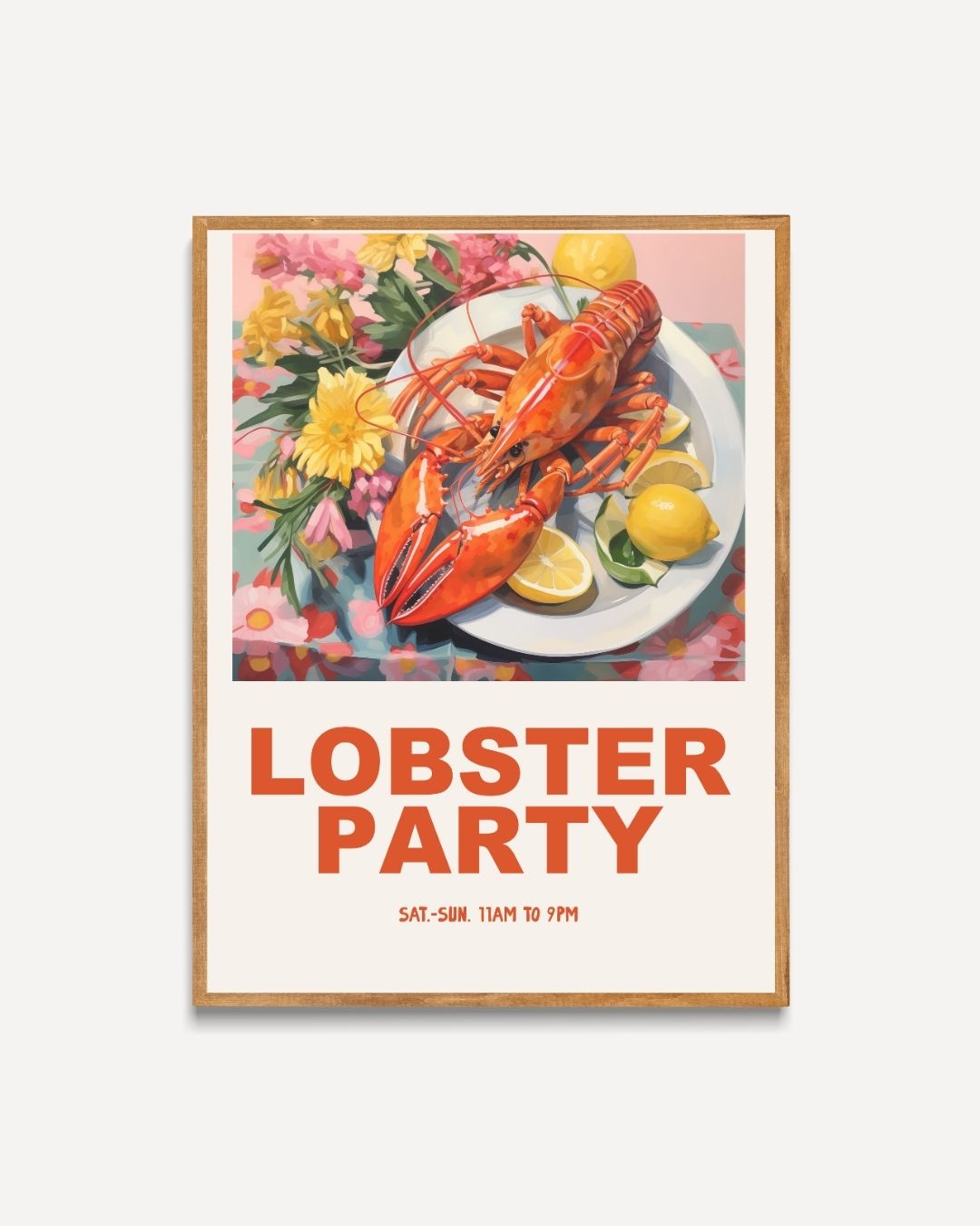 Poster zur Hummerparty