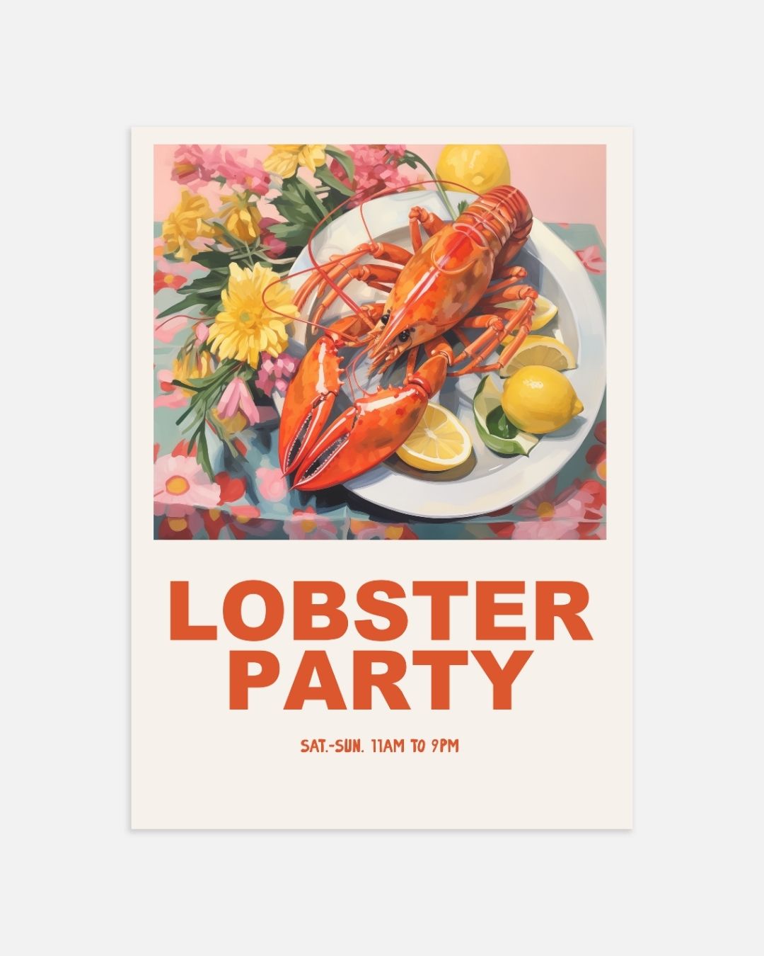 Poster zur Hummerparty