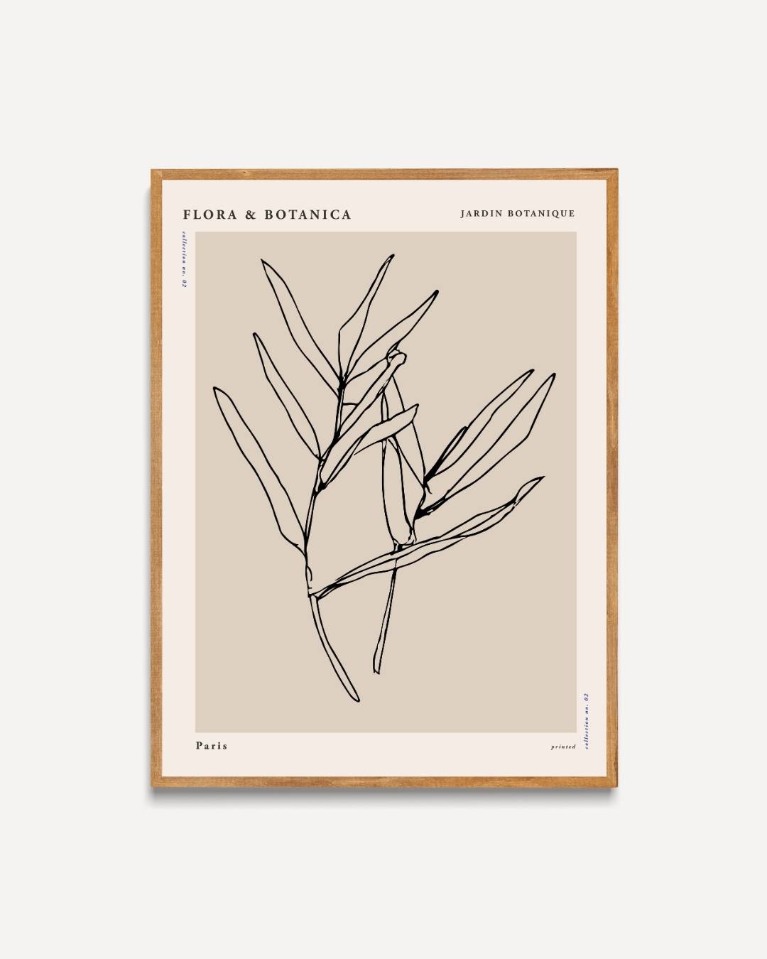 Botanische flower lijnen Poster