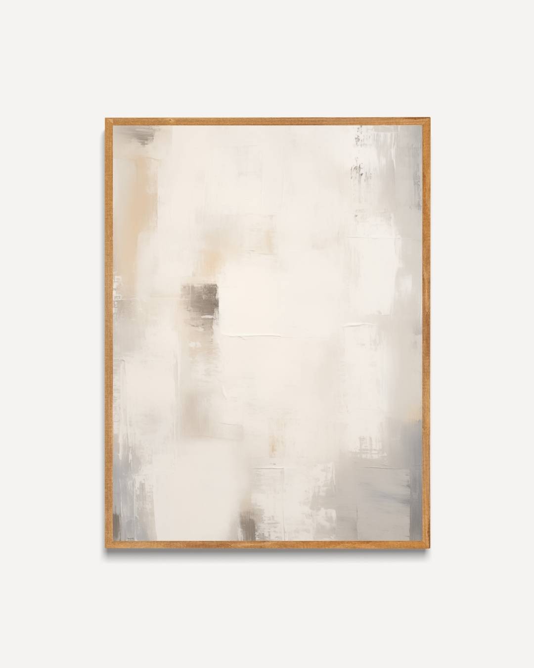 Neutrale abstractie in zachte tinten Poster